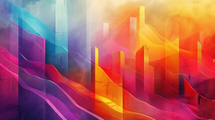 Fototapeta premium Spectrum: Explore the diverse range of customer demographics through a colorful