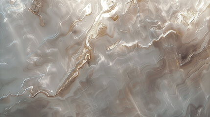 Glass, marble background, texture, water in beige-gray shades with light reflection. Szklane, marmurowe tło, tekstura, woda w odcieniach beżowo szarych z odbiciem światła - obrazy, fototapety, plakaty