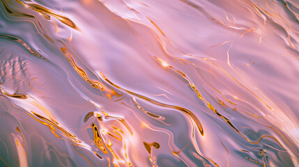 Transparent glass texture with a subtly marbled pattern in a pink purple copper shade. Przezroczysta szklana faktura z subtelnie marmurkowym wzorem w różowo fioletowo miedzianym odcieniu. - obrazy, fototapety, plakaty