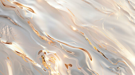 Transparent glass texture with a subtly marbled pattern in a gray-gold shade. Przezroczysta szklana faktura z subtelnie marmurkowym wzorem w szaro-złotym odcieniu. - obrazy, fototapety, plakaty