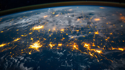 Photo of the Earth planet from space 