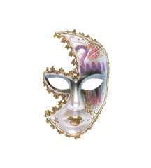 Italian masquerade mask isolated on white background