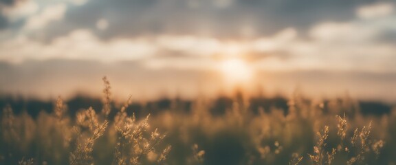 Summer sky with sunlight natural bokeh