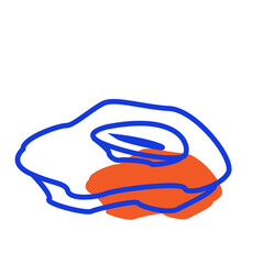 Two color seafood icon pack