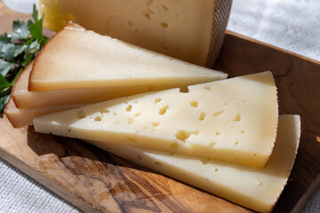 Spanish hard manchego, cow, sheep and goat cheese