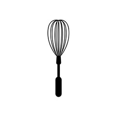 Simple whisk isolated black icon