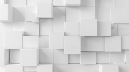 Obraz premium white cubes from above ,abstract background .3d illustration