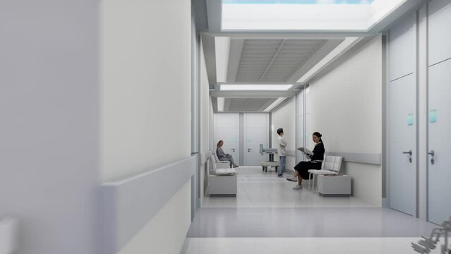 white modern clinic interior
