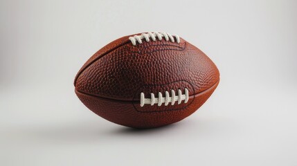 Isolated on white, hyper-realistic football embodies the precision and passion of the sport in stunning detail.