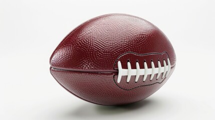 Isolated on white, hyper-realistic football embodies the precision and passion of the sport in stunning detail.