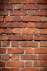 Obraz premium old red brick wall texture background