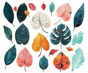 Collection of leaves - 769977840