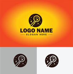 Magnifying Glass Search Zoom Find logo icon vector for business brand app icon people finder infinity searching logo template