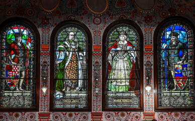 Fototapeta premium stained glass window in church