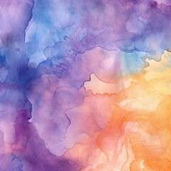 Obraz na płótnie Canvas Azure Mauve Amber abstract watercolor paint background barely noticeable with liquid fluid texture for background, banner with copy space and blank text area