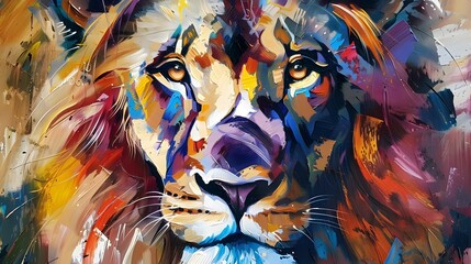 painted lion 