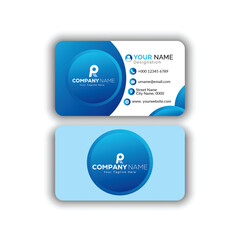 Corporate creative and modern Stylish Professional Business card template (Double sided) 