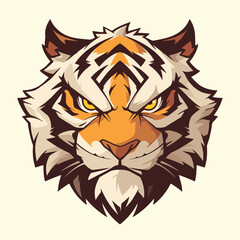 tiger head vector