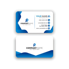 Corporate creative and modern Stylish Professional Business card template (Double sided) 