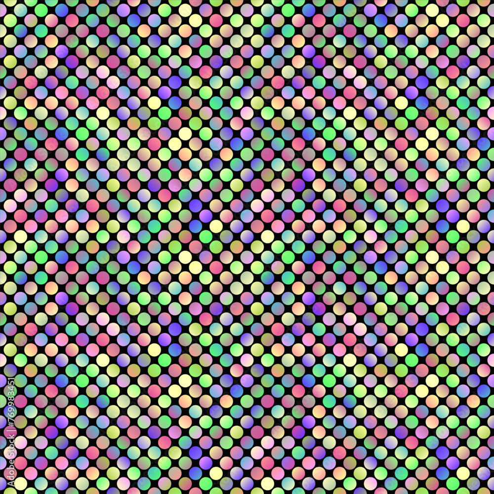 Poster geometrical circle pattern background design - abstract vector graphic with gradient circles