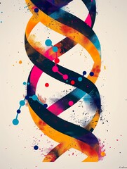 DNA Helix Genetics Illustration - 769985401