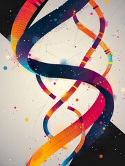DNA Helix Genetics Illustration