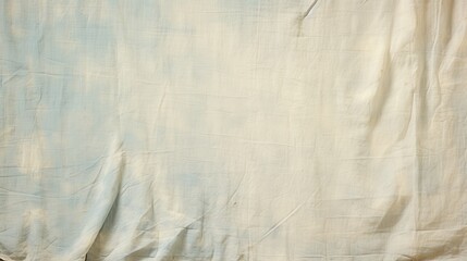An ultra hyper-realistic depiction of an aged, light, yellowish-white cloth piece, its worn texture and subtle folds meticulously rendered to evoke a sense of nostalgia and antiquity. 