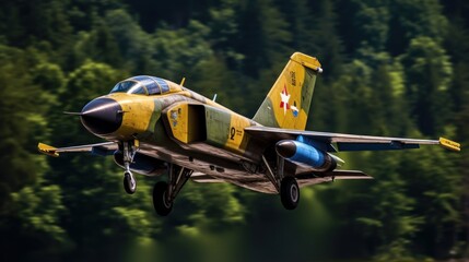 Air Force MiG-21 LanceR C captured - obrazy, fototapety, plakaty