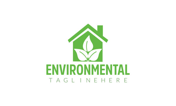 a logo for environmental environmental environment with a green plant on the top.