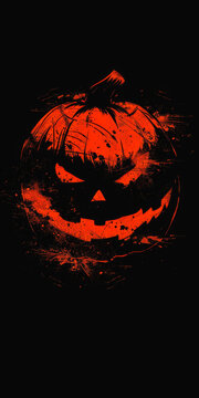 Halloween Wallpaper - orange black tones - pumpkin