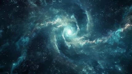 Fototapeta na wymiar Galactic Spiral Galaxy Core - Celestial Splendor: Magnificent Manifestation of Cosmic Beauty, Encouraging Reflection on the Vastness and Splendor of the Universe's Depths