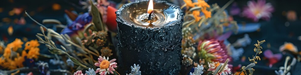 black magic candle.