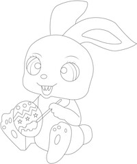 Easter coloring book for kids 