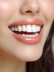 Obraz premium Sonrisa de dientes perfectos para dentistas 