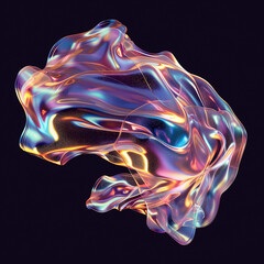 abstract liquid wave