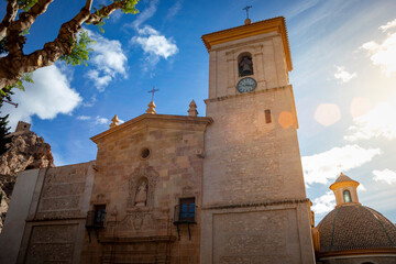 Obraz premium Facade of the church of San Lázaro Obispo in Alhama de Murcia, Region of Murcia, Spain