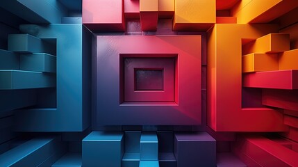Abstract geometric composition