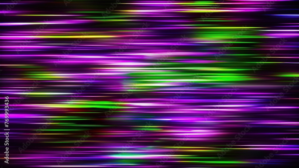 Poster bright small neon lines. computer generated 3d render