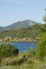 Lago Baratz, the only natural freshwater lake in Sardinia, Alghero, Sardinia, Italy, Europe