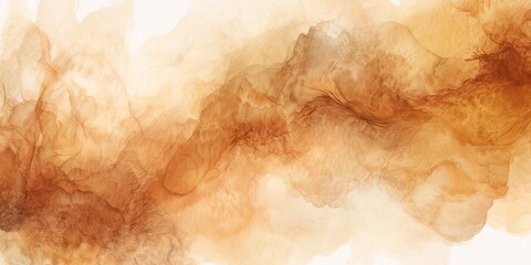 Brown abstract watercolor stain background pattern