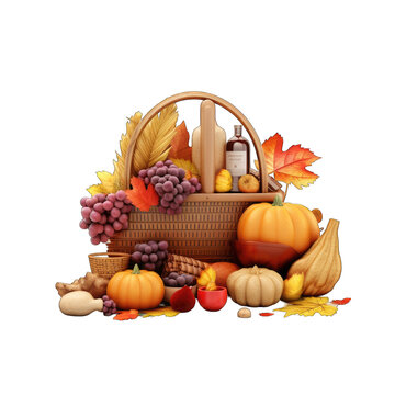 thanksgiving 3d rendering icon png