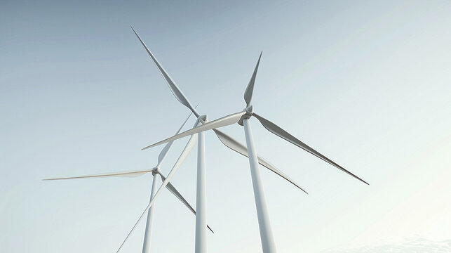 Wind Turbines Embracing Clean Energy
