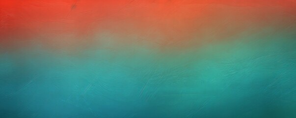 Cobalt Vermilion Jade gradient background barely noticeable thin grainy noise texture, minimalistic design pattern backdrop - obrazy, fototapety, plakaty