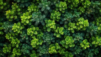 Close-up of juniper hedge textures in dark green tones - obrazy, fototapety, plakaty