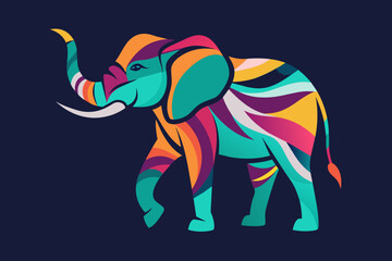 Elephant Silhouette  print ready vector t-shirt design sticker