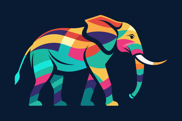 Elephant Silhouette  print ready vector t-shirt design sticker
