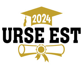 jrse est Svg,Class of 2024, Graduation,Senior,Class Senior,Cheer Mom ,Senior 2024 
