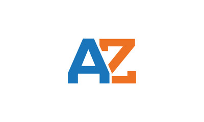 Intial Modern AZ Latter Logo Template vector