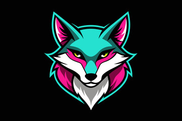 fox print ready vector t-shirt design sticker