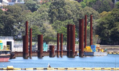 Construction of the new waterfront sydney fish makets
